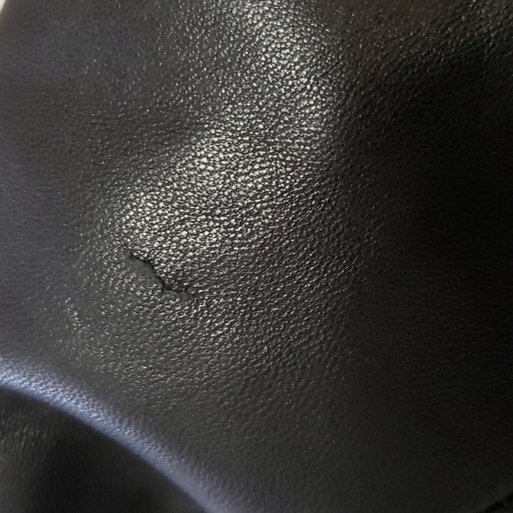 Alfani Genuine Leather Jacket, Color Black, Size L - Picture 13 of 17